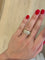 Bague 55 Bague en or jaune 18k avec dégradé de diamants 58 Facettes