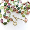 Collier Syna - Collier perles de tourmalines multicolores en or 18 carats 58 Facettes A20070