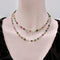Collier Syna - Collier perles de tourmalines multicolores en or 18 carats 58 Facettes A20070