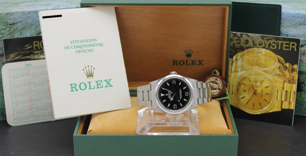 Montre Rolex Explorer - Montre automatique réf. 114270 en acier, 36 mm (2001) 58 Facettes ROL/EXP/044