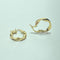 Boucles d'oreilles Boucles d’oreilles créoles torsadées en or jaune 18K 1,24 g 58 Facettes 250348