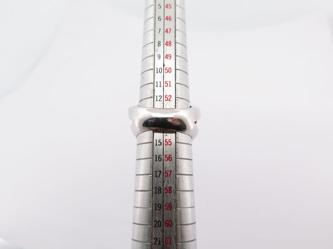 Bague 54 Bague cocktail en or blanc 18k, topaze London blue et diamants 0,25 ct (T54) 58 Facettes 270140