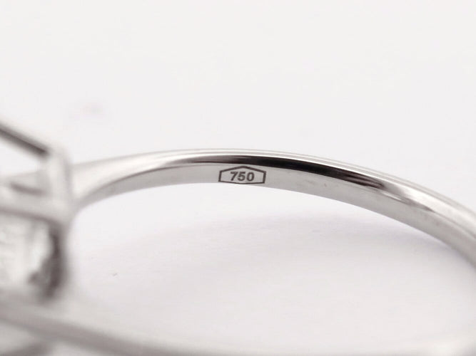 Bague 54 bague solitaire diamant de laboratoire 5.41cts or blanc 18k 3.39g 58 Facettes 272943