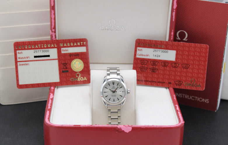 Montre Omega Seamaster Aqua Terra - Montre dame quartz en acier 29 mm 58 Facettes OMG/SEA/271