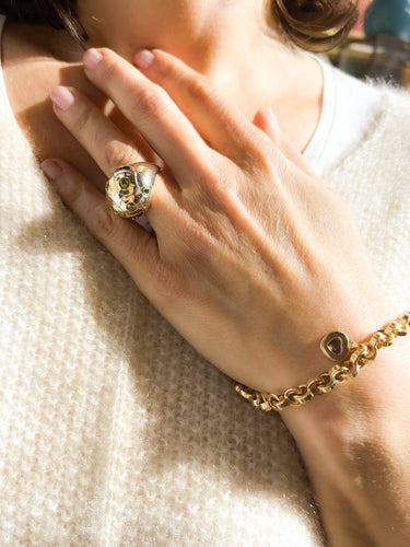 Bracelet Chopard - Bracelet Happy Diamonds en or jaune et diamant mobile 58 Facettes 1