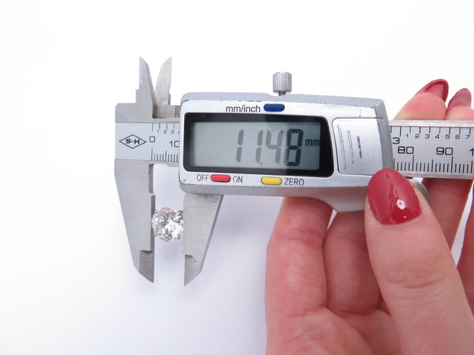 Bague 54 bague solitaire diamant de laboratoire 5.41cts or blanc 18k 3.39g 58 Facettes 272943