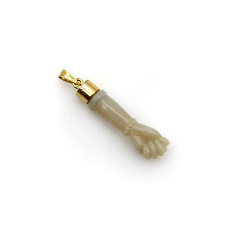 Pendentif Pendentif Figa vintage en opale sculptée et or 14k 58 Facettes