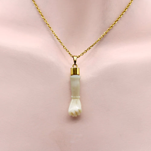 Pendentif Pendentif Figa vintage en opale sculptée et or 14k 58 Facettes