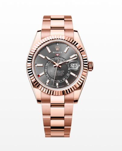 Montre ROLEX - SKY DWELLER OR ROSE CADRAN RHODIUM 58 Facettes