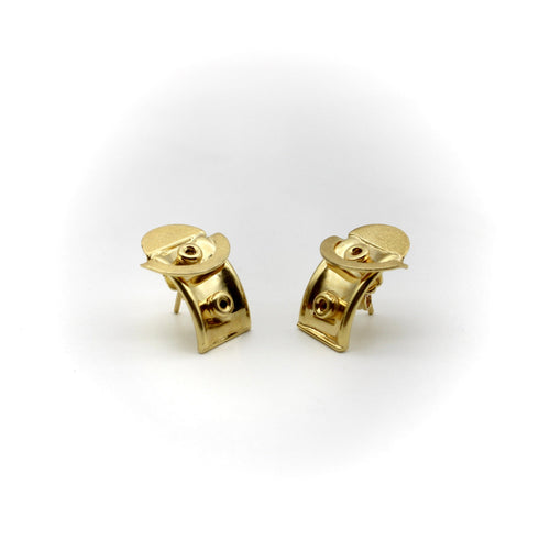 Boucles d'oreilles Boucles d'oreilles créoles italiennes à boucle en or 18k 58 Facettes