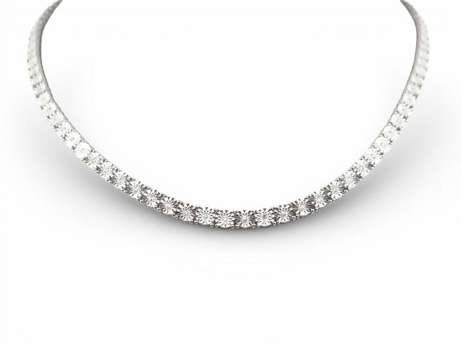 Collier collier MAUBOUSSIN un souper a cabourg en argent 925 or 18k diamants 58 Facettes 273009