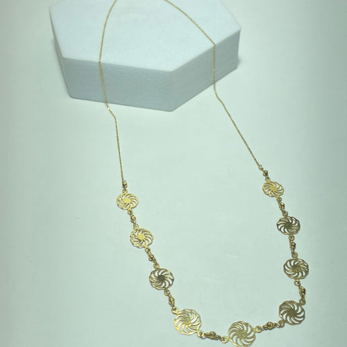 Collier Collier à motifs circulaires ajourés en or jaune 18 carats 2,31 g 58 Facettes 250275