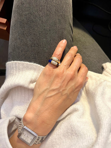 Bague 50 Van Cleef & Arpels - Bague Philippine en or jaune, corail et diamants 58 Facettes 1