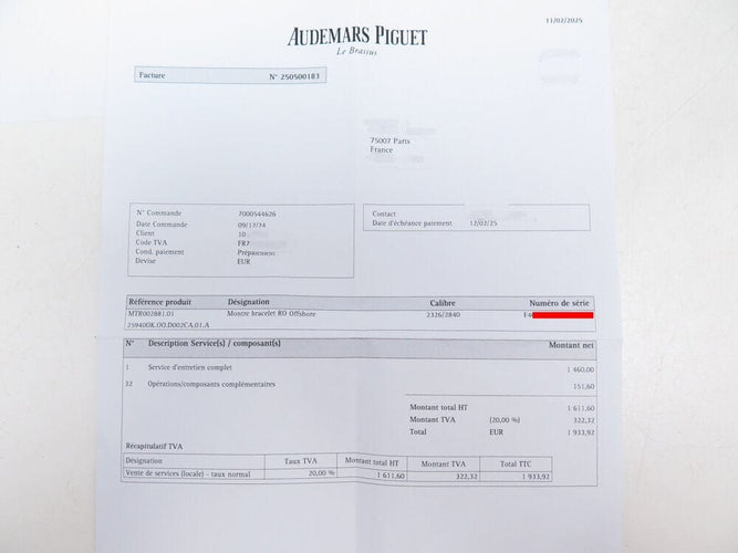 Montre Audemars Piguet Royal Oak Offshore - Montre chronographe en or rose 18K 58 Facettes 266644