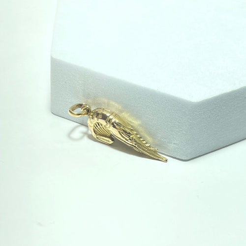 Pendentif Pendentif crevette en or jaune 18 carats 2,77 g 58 Facettes 260002