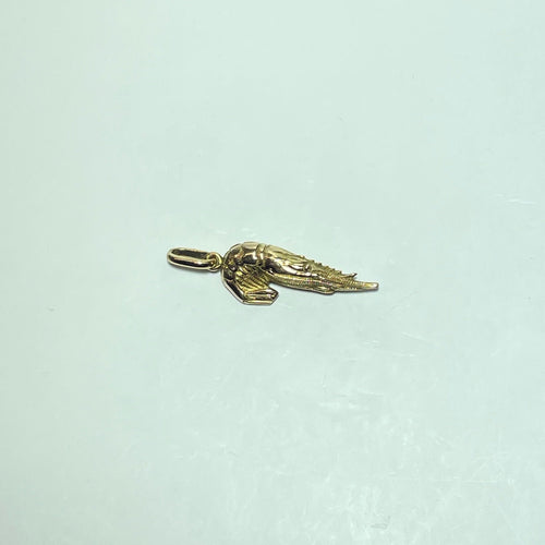 Pendentif Pendentif crevette en or jaune 18 carats 2,77 g 58 Facettes 260002