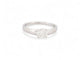 Bague 50 bague solitaire 0.63ct gia t50 or blanc 18k + alliance sertie diamant 0.1ct 58 Facettes 270398