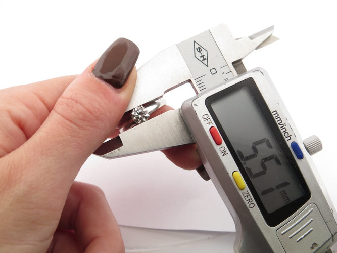 Bague 50 bague solitaire 0.63ct gia t50 or blanc 18k + alliance sertie diamant 0.1ct 58 Facettes 270398