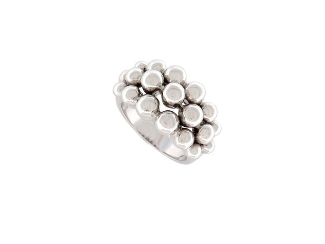Bague 51 Boucheron Grains de Raisins - Bague en or blanc 18k taille 51 58 Facettes 265064