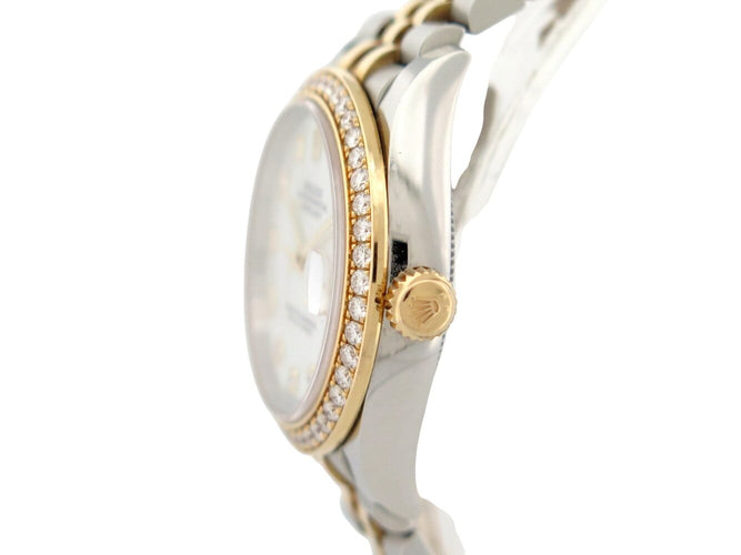 Montre Rolex Lady-Datejust 31 - Montre en or jaune 18k et acier, diamants 58 Facettes 272173