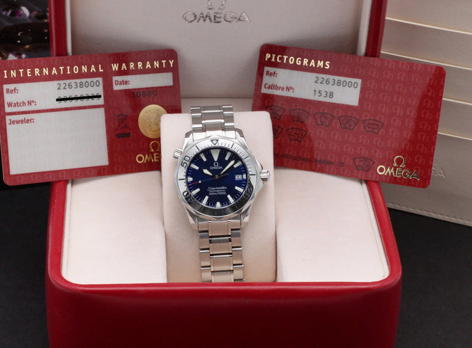 Montre Omega Seamaster Diver 300 M - Montre 36 mm réf. 2263.80.00, boîte et papiers 58 Facettes OMG/SEA/289