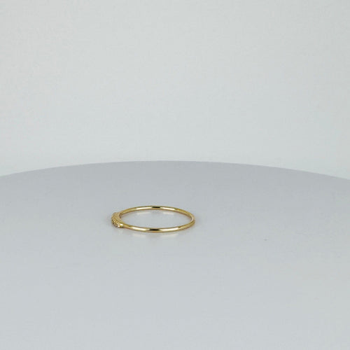 Bague Bague vintage en or jaune 14 carats et diamants 58 Facettes 2502034