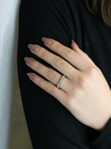 Bague 52 Cartier Lanière - Bague en or blanc 18 carats et diamants 58 Facettes 1109.2