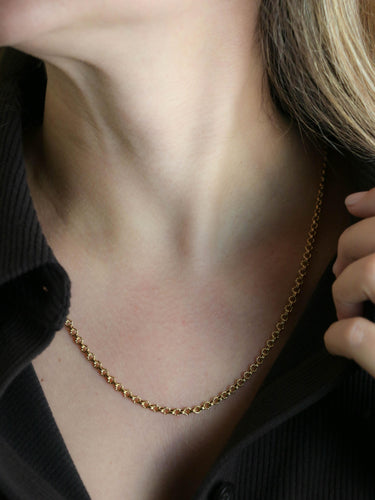 Collier Collier chaîne ancienne en or jaune 18k 58 Facettes 1215.4