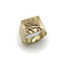 Bague Bague chevalière vintage Lamassu en or jaune 18 carats 58 Facettes A2001U