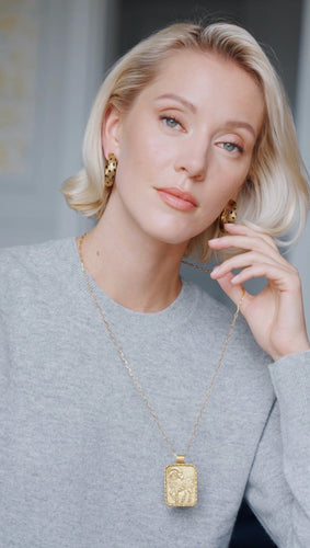 Boucles d'oreilles Fred - Boucles d’oreilles créoles Pattes de Panthère en or jaune et émail noir 58 Facettes