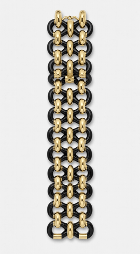 Bracelet VAN CLEEF & ARPELS - Rare Bracelet Or Jaune et Email 58 Facettes