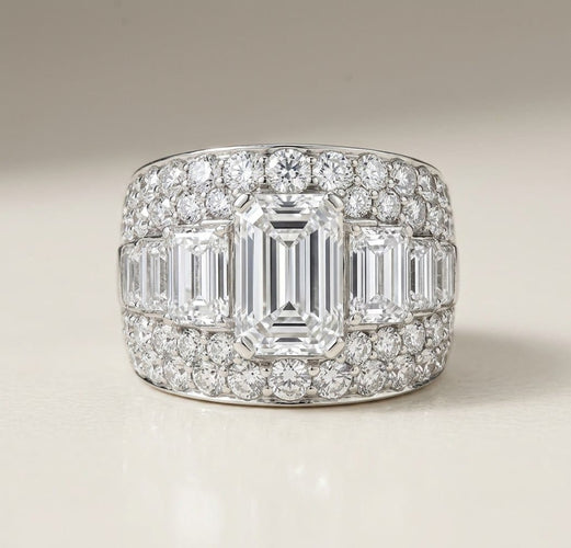 BULGARI - Trombino - Bague Platine et Diamants 58 Facettes
