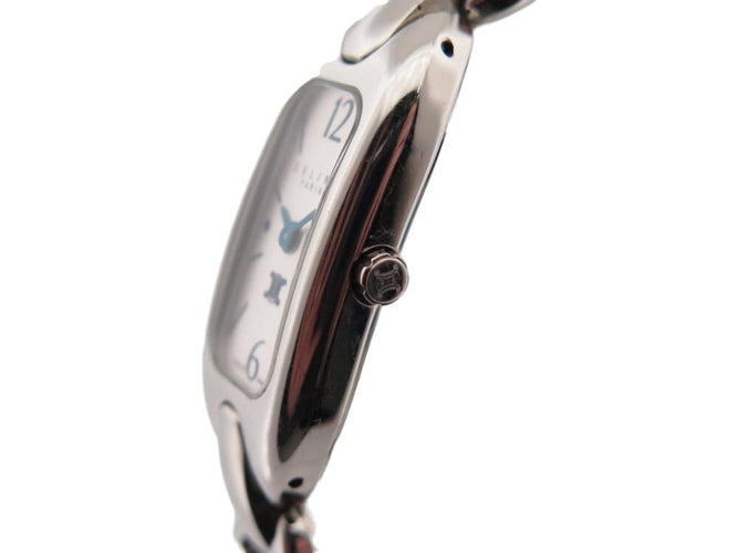 Montre Celine Macadam Triomphe - Montre classique quartz 35 mm en acier palladié 58 Facettes 267061