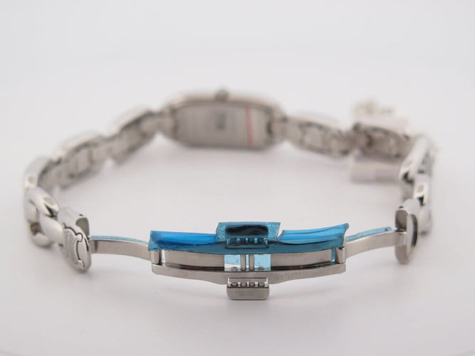 Montre Celine Macadam Triomphe - Montre classique quartz 35 mm en acier palladié 58 Facettes 267061