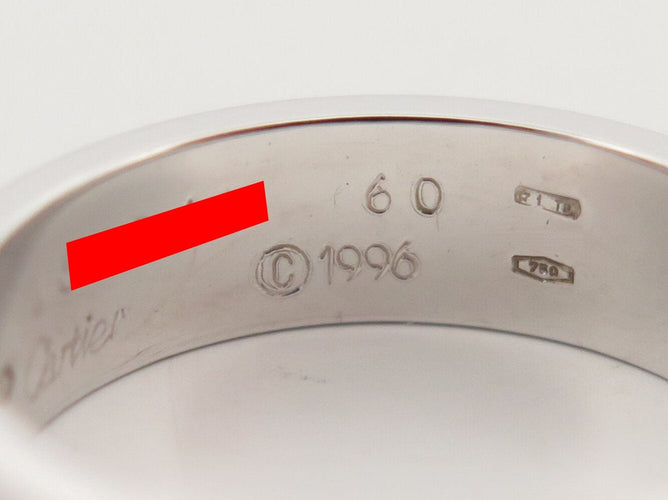 Bague 60 Cartier Love Classique - Bague en or blanc 18k, taille 60 58 Facettes 271840