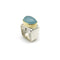Bague Gabriel Ofiesh - Bague moderniste en or 18k et argent avec aigue-marine 58 Facettes