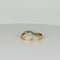 Bague Bague vintage chevron en or jaune 14 carats et émeraudes vertes 58 Facettes 2505008