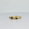 Bague Bague vintage en or jaune 18k avec saphirs bleus et diamants 58 Facettes 2505010