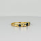 Bague Bague vintage en or jaune 18k avec saphirs bleus et diamants 58 Facettes 2505010