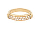 Bague 52 Alliance jonc demi-sertie 20 diamants 0,3 ct en or jaune 18k, T52 58 Facettes 272441