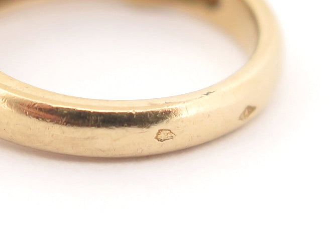 Bague 52 Alliance jonc demi-sertie 20 diamants 0,3 ct en or jaune 18k, T52 58 Facettes 272441