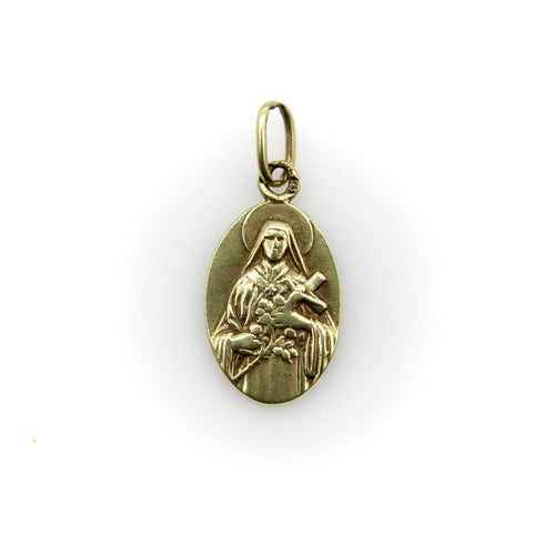 Pendentif Pendentif vintage Vierge Marie en or jaune 14 carats 58 Facettes A2002A
