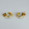 Boucles d'oreilles Boucles d’oreilles créoles vintage en or jaune 18 carats et diamants 58 Facettes 2505011
