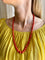 Collier Collier en corail méditerranéen naturel avec fermoir en or 18k 58 Facettes