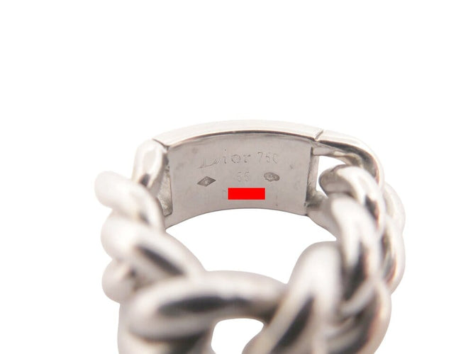 Bague 54 Christian Dior Gourmette GM - Bague en or blanc 18k et diamants 0,8 ct 58 Facettes 268958