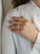Bague 54 Omega My Choice - Bague chevalière en or blanc 18k et diamants 58 Facettes 1038.2
