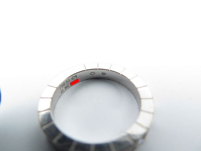 Bague 51 Cartier Lanières - Bague en or blanc 18k avec diamant 0,05 ct, taille 51 58 Facettes 249804