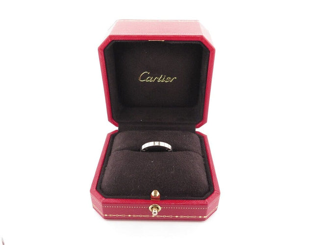 Bague 51 Cartier Lanières - Bague en or blanc 18k avec diamant 0,05 ct, taille 51 58 Facettes 249804