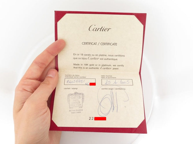 Bague 51 Cartier Lanières - Bague en or blanc 18k avec diamant 0,05 ct, taille 51 58 Facettes 249804