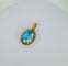 Pendentif Pendentif vintage en or rose 18 carats et topaze bleue 58 Facettes 2509003